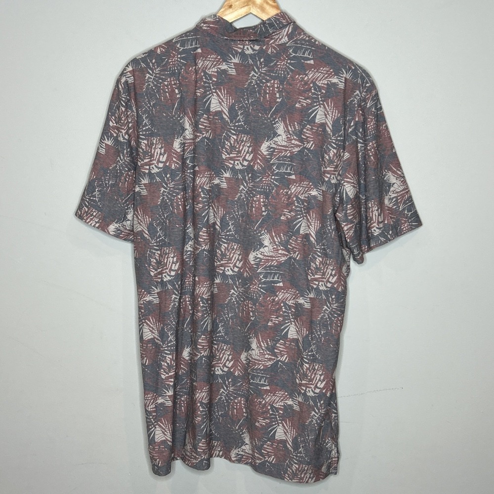 Travis Mathew Soft Polo Shirt Mens Large Floral Golf All Over Print Pima Blend - Picture 9 of 9